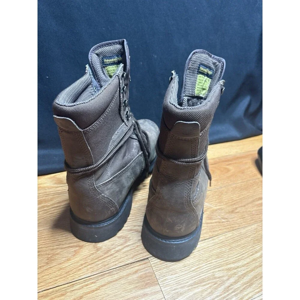 Field And Stream Leather Gore-Tex Boots Size 10.5 Vibram Sole Thinsulate Brown